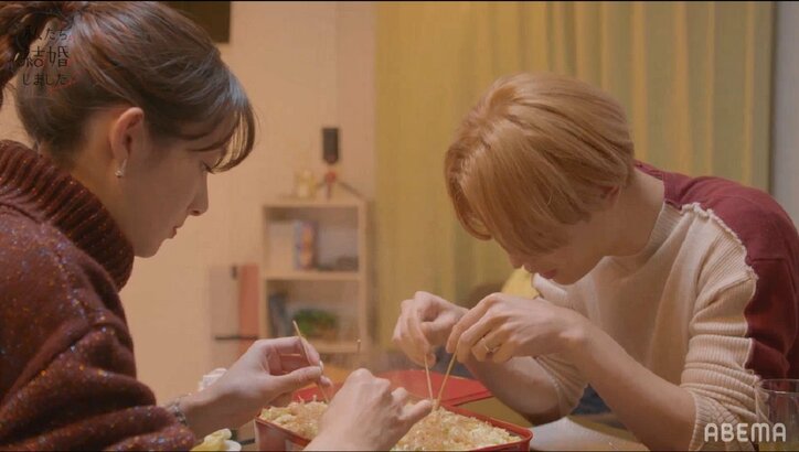 塩野瑛久、妻・足立梨花の手料理で苦手な食べ物を克服？「喜んでもらえて幸せ」『私たち結婚しました2』第8話