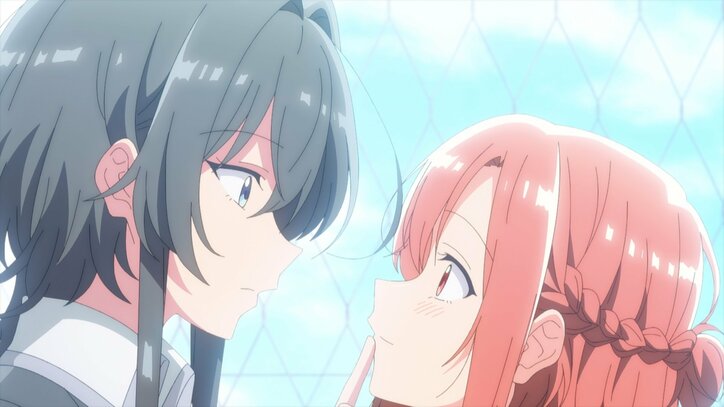 アニメ『ささやくように恋を唄う』木野ひまり、朝凪依 場面カット3