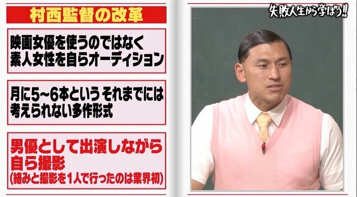 全裸監督 村西とおるの 女性ファースト な撮影術 斬新すぎる手法にスタジオ驚き バラエティ Abema Times