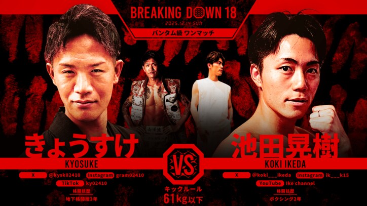 【写真・画像】ブレイキングダウン18（Breaking Down18）試合速報・対戦カード・大会情報　5枚目