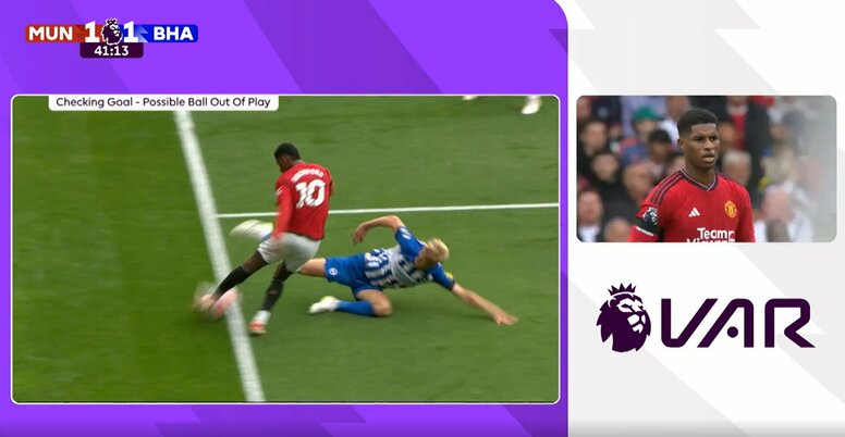 「出てる」vs「出てない」“三笘の1ミリ”事案発生にファンが大論争　VARに泣いたマンU、“120億円”の初ゴールが幻になった問題のシーン