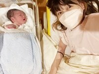 桃『次男のじろくんが産まれました！！！！！』