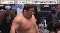 【映像】当たりが鋭い“美脚力士”の完勝劇