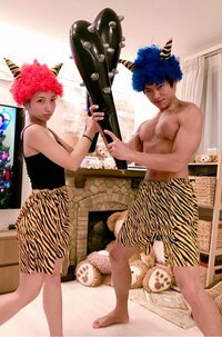 杉浦太陽『鬼で恵方巻きナイト、鬼夫婦www』
