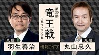【中継】竜王戦1組ランキング戦 羽生善治九段 対 丸山忠久九段