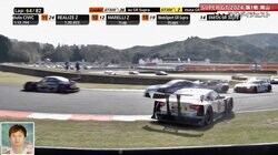 3台数珠つなぎの混走“超接近バトル”が思わぬ幕切れ！「これは惜しかった」BRZが86に追突→スピン…手に汗握る好勝負も無念の瞬間