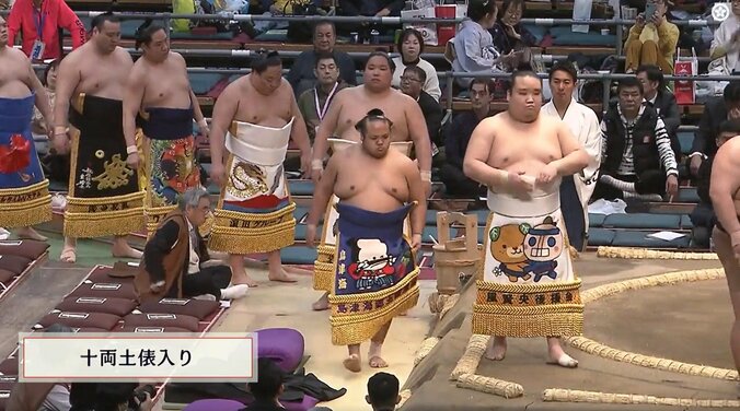 「めっちゃ似てる」力士と化粧まわしが“キャラかぶり” 愛くるしい姿に反響 4枚目