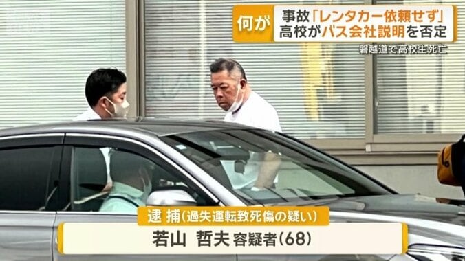 過失運転致死傷の疑いで逮捕