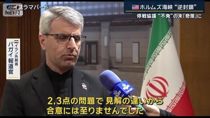 イラン外務省　バガイ報道官（12日）