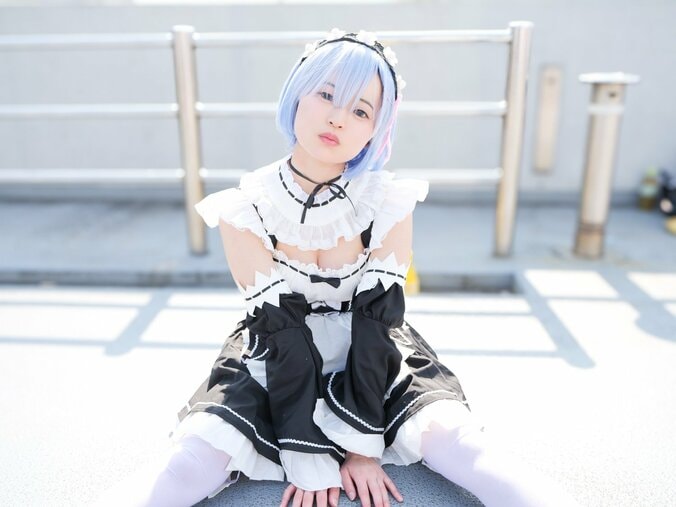 【写真・画像】イベント初参加で挑戦した『Re:ゼロから始める異世界生活』レムのコスプレ　1枚目
