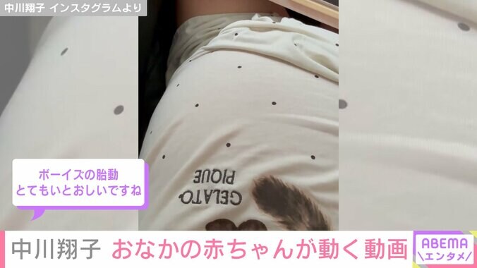 中川翔子の大きなおなか