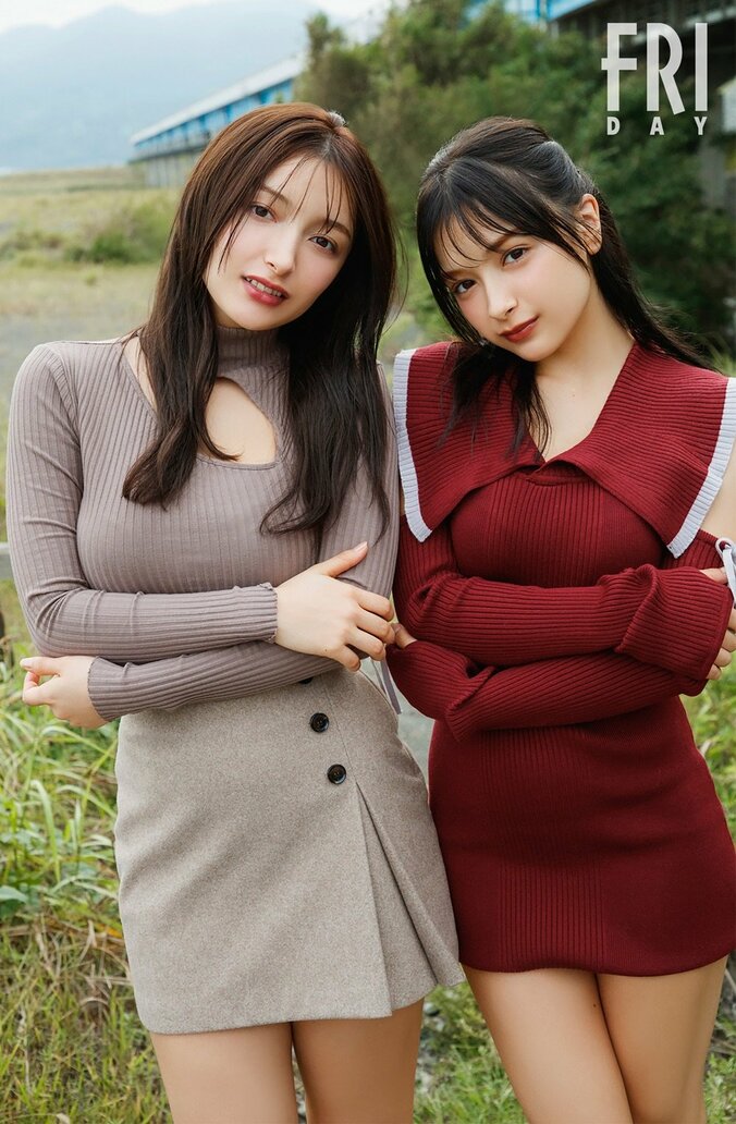 （左）Erika（右）百瀬まりな