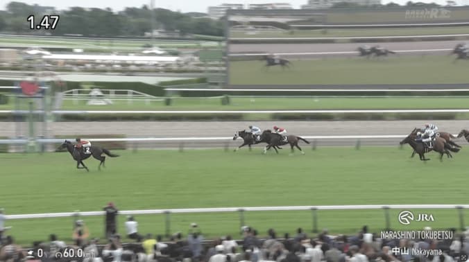 【映像】「馬が飛んでる」“薔薇一族”復帰戦で4馬身差V（実際の様子）