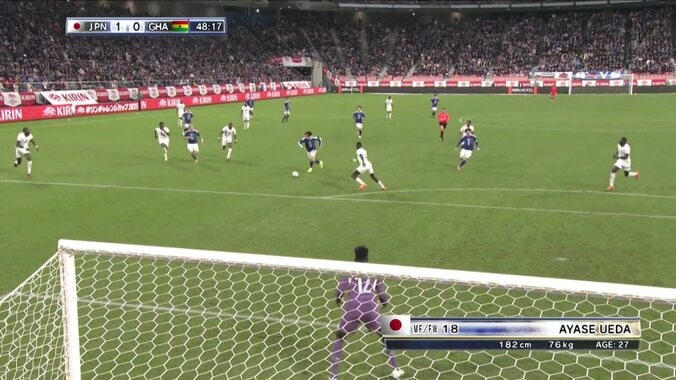 速すぎて危険!?上田綺世の超爆速枠外シュートにファン悲鳴「シュートスピードどうなってんだよ」「客席に入るのが心配」 5枚目