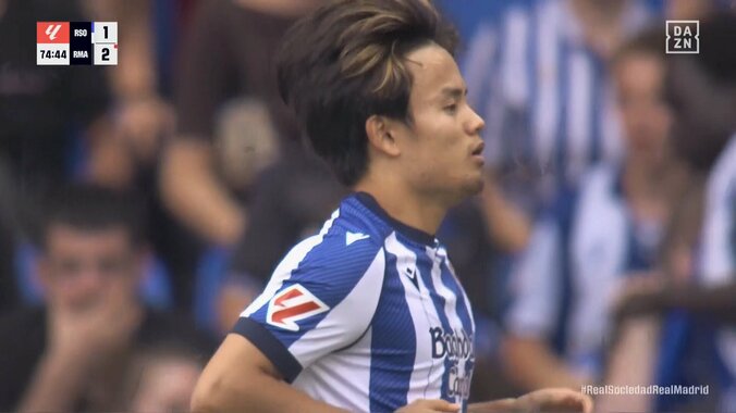 久保建英、スペイン代表との華麗なワンツーでRマドリード守備に風穴「異次元」「いい相棒みつけたな」DF2枚剥がしでチャンスメイクの瞬間 4枚目