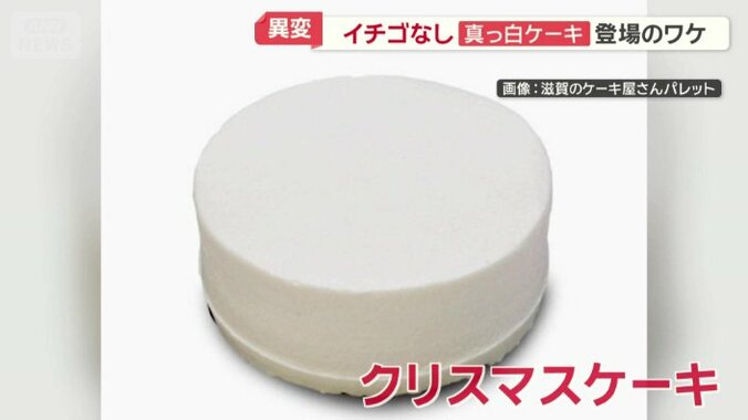 真っ白なクリスマスケーキ