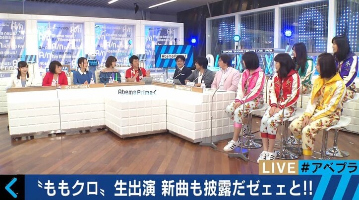ももクロ、新曲&爆笑トークをアベプラ生出演で披露  テレ朝にモノノフ500人超が殺到！