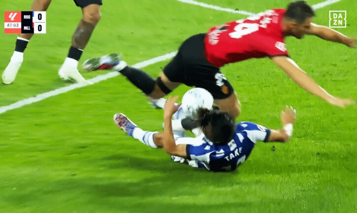 倒された久保建英