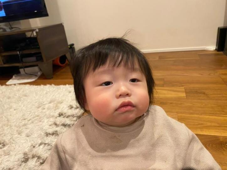  あいのり・桃の夫、髪を切られた息子の切ない表情「可愛すぎ」「愛おしい」の声 