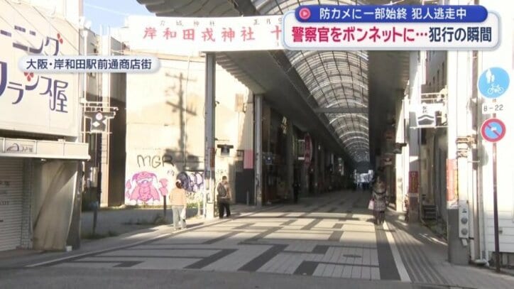 だんじりが通るメインロードにもなっている場所