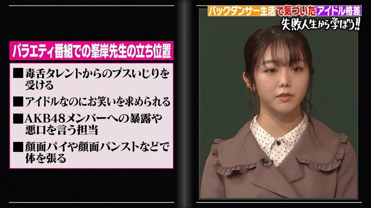 峯岸みなみ、AKB48時代に感じたアイドル格差「MVでソロショット0秒」