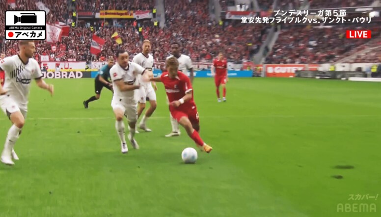 「うめえ」「レベチだ」堂安律、急加速ドリブルで敵４人を翻弄！「えぐいて」キレキレ突破シュートにファンが沸いた瞬間