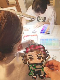 杉浦太陽『ノアの鬼滅の刃のアイロンビーズ』