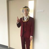 中村倫也、フェイスシールド越しでも「かっこいい」「愛くるしい」と話題