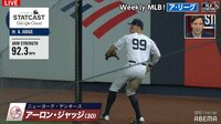 【映像】力感ゼロでも148キロ出るジャッジの“鬼送球”