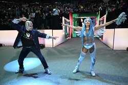 鬼滅“大好き”人気女子レスラー、男子選手に強烈ビンタ　妨害に鬼の形相「はったw」「殴られる」ファンも注目