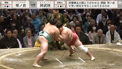 好調力士が「あんな倒れ方するなんて！」美人スー女タレントが驚き 西岩親方は“原因”を指摘