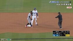 大谷翔平、爆速盗塁→塁上で見せた“一瞬の表情”にファン反応…「相手ベンチに向けて？」元恩師の前で“健在”アピールが話題