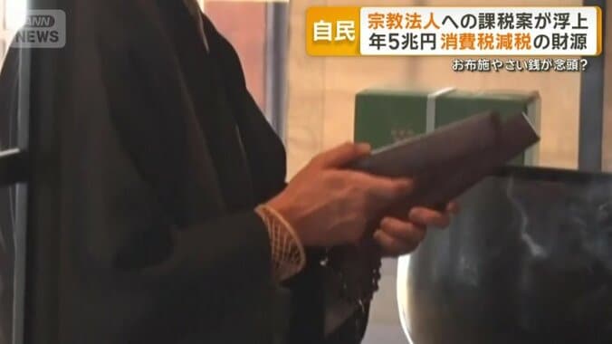 お布施や寄付金は課税対象とならず