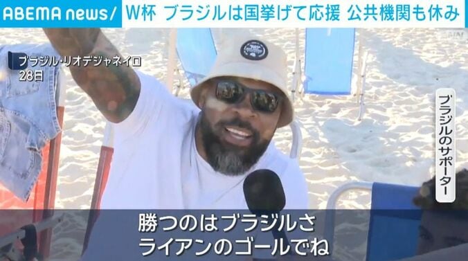 ブラジルのサポーター