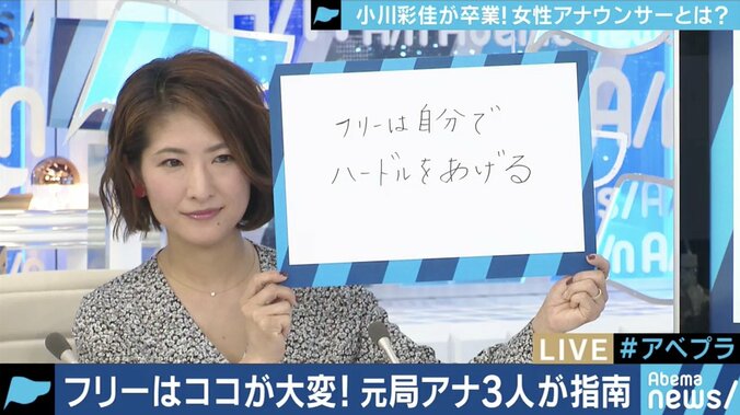 「自由な世界は自分次第」フリー転身した”元局アナ”の先輩たちが小川アナにアドバイス 2枚目