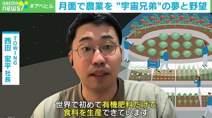 「月の砂を用いて、月面で農業をする」“宇宙兄弟”の夢と野望　月面に畑を作り自給自足を目指す 3枚目