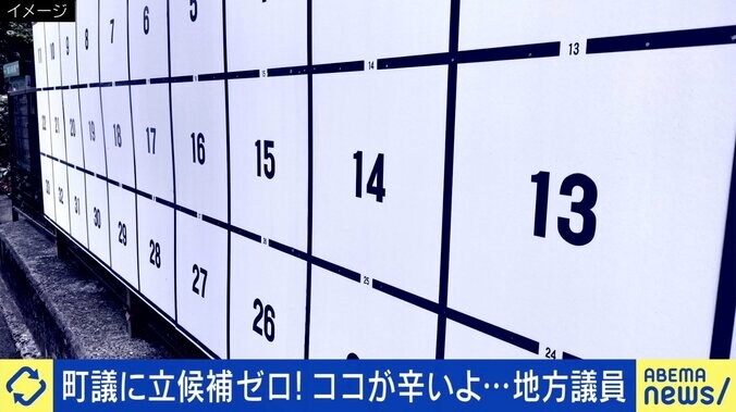 町議に立候補ゼロ、地方議員は仕事が多すぎる？ 「求める役割を減らさないと兼業はできない」 “なり手不足”が問題に 1枚目