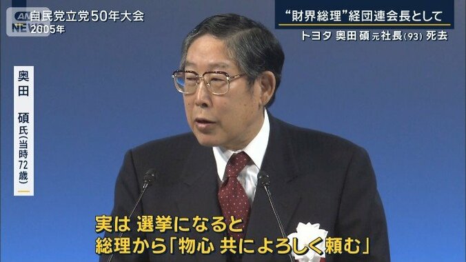 奥田碩氏（2005年）