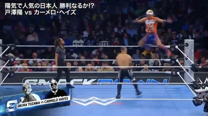 「飛距離すごい」戸澤のダイブ