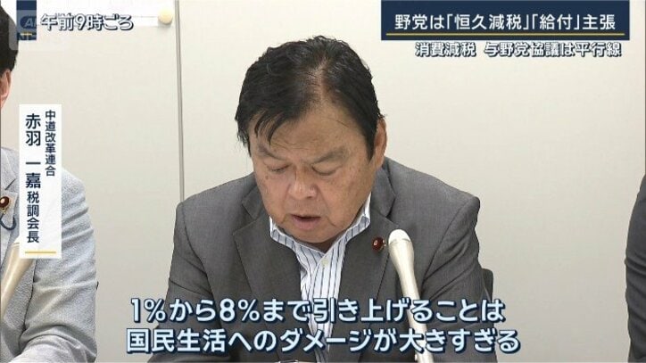 赤羽一嘉税調会長