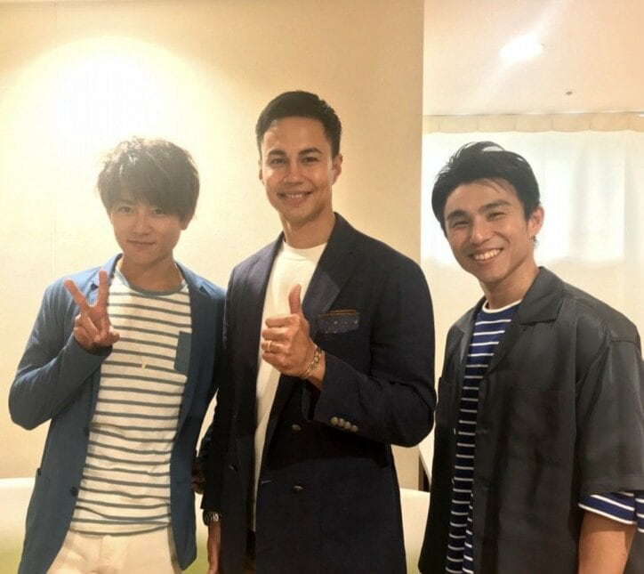 杉浦太陽、ユージ＆中尾明慶とパパ3ショット公開「あるあるトークで盛り上がりました」