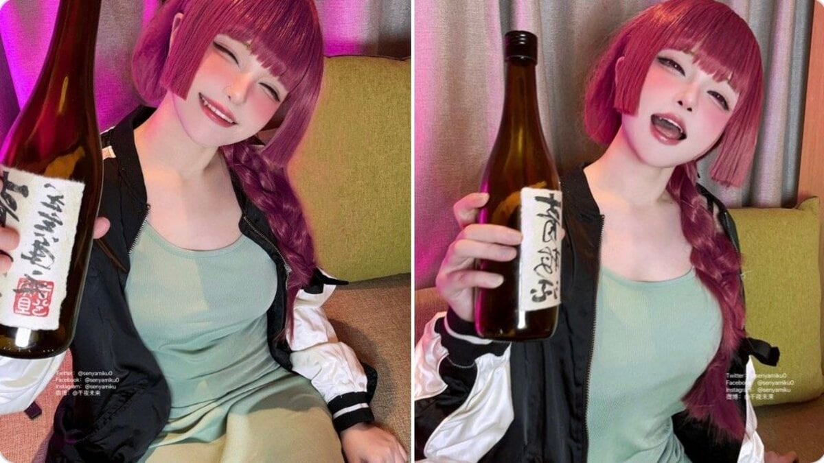 コスプレイヤー・千夜未来が「ぼっち・ざ・ろっく！」廣井きくりに扮し