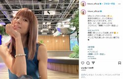 「グラビアアイドルのよう」「かっこいい」hitomiの二の腕美しい“ヘルシーな”タンクトップ姿にファン歓喜