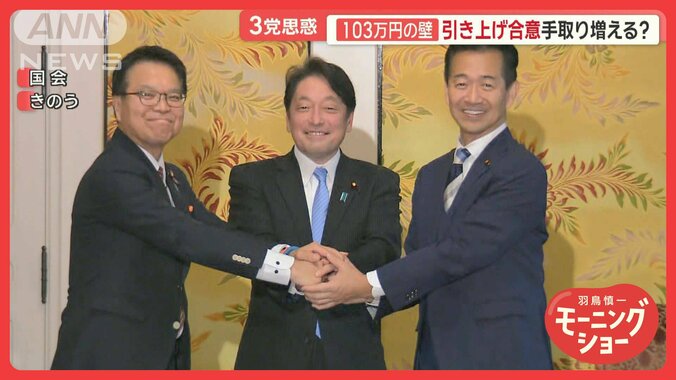 「103万円の壁」引き上げ合意　3党の思惑　“税収減少”懸念する自治体から悲鳴も 1枚目