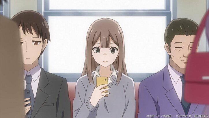 アニメ「女子かう生」第3話あらすじ&先行場面写公開 もも子のふとももにガムを落としてしまった深郷田は…?