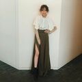 河北麻友子の美脚が目を惹くスタイリングにファン絶賛「超絶スタイル抜群」「チラ見せが…」