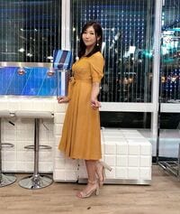 美人気象予報士・穂川果音、通気性の良い麻素材のワンピースで“暑さ対策”コーデ