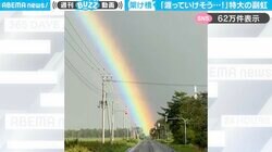 「渡っていけそう！」北海道の空一面にかかった“アーチ状の特大な虹”がSNSで話題「縁起が良い！」「いいもの見た」
