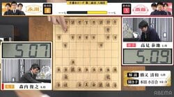 「来たっ！」居飛車党・高見泰地七段が突如動いた まさかの振り飛車に先輩棋士「高見さんの裏芸です」／将棋・ABEMAトーナメント2024