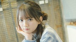 水野舞菜、零れ桜が彩る爽やかな姿 ヤンマガWeb「日曜日のseju」